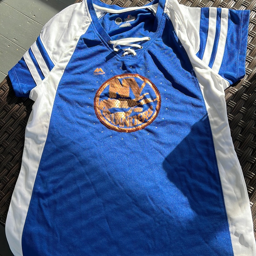 NY Islanders womens t shirt bling- XL
